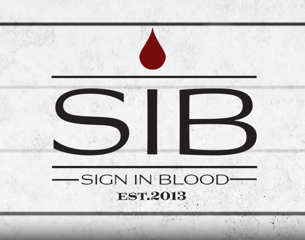 Sharp examples of my Branding, Photography, and Web Design for Sign in Blood. A one man wrecking crew, I tear down your old tired business look and create something amazing.